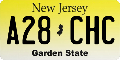 NJ license plate A28CHC