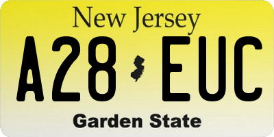 NJ license plate A28EUC