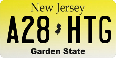 NJ license plate A28HTG
