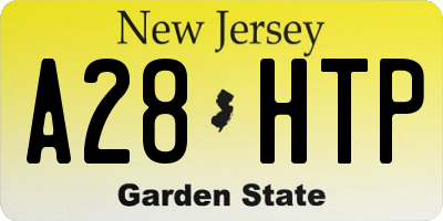 NJ license plate A28HTP