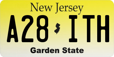 NJ license plate A28ITH
