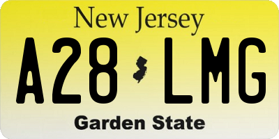 NJ license plate A28LMG