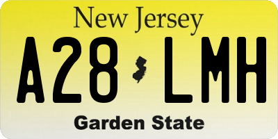 NJ license plate A28LMH