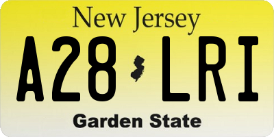 NJ license plate A28LRI