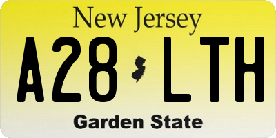 NJ license plate A28LTH