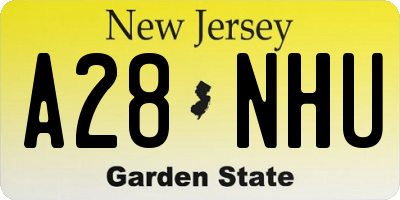 NJ license plate A28NHU