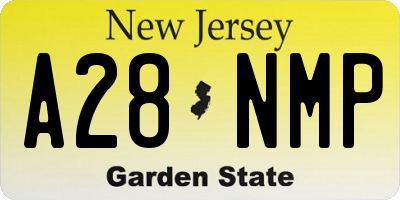 NJ license plate A28NMP