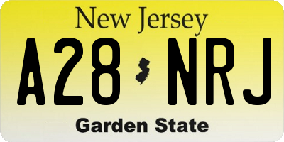 NJ license plate A28NRJ