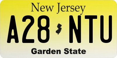 NJ license plate A28NTU