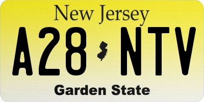 NJ license plate A28NTV