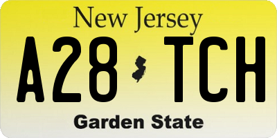NJ license plate A28TCH