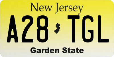 NJ license plate A28TGL