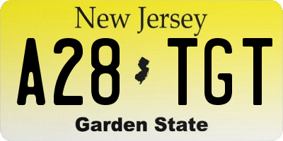 NJ license plate A28TGT