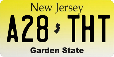 NJ license plate A28THT