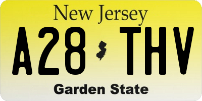 NJ license plate A28THV