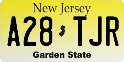 NJ license plate A28TJR