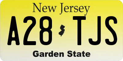 NJ license plate A28TJS