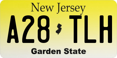 NJ license plate A28TLH