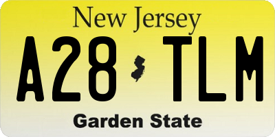 NJ license plate A28TLM
