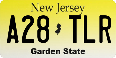 NJ license plate A28TLR