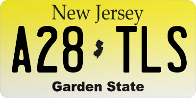 NJ license plate A28TLS