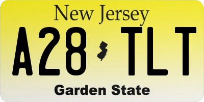 NJ license plate A28TLT