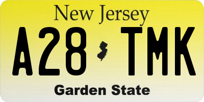 NJ license plate A28TMK