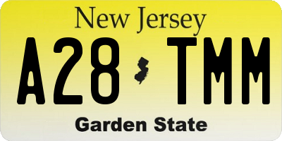 NJ license plate A28TMM