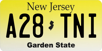 NJ license plate A28TNI