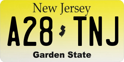 NJ license plate A28TNJ
