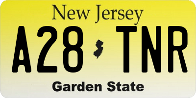 NJ license plate A28TNR