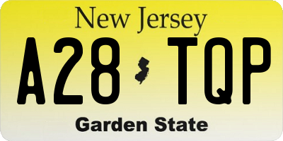 NJ license plate A28TQP