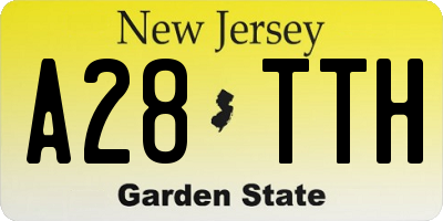 NJ license plate A28TTH