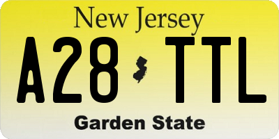 NJ license plate A28TTL