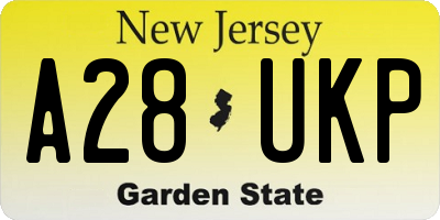 NJ license plate A28UKP