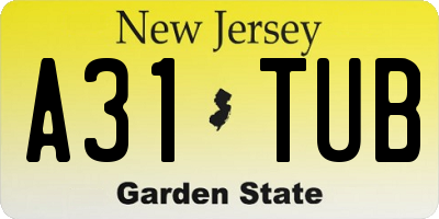 NJ license plate A31TUB