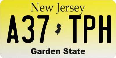 NJ license plate A37TPH