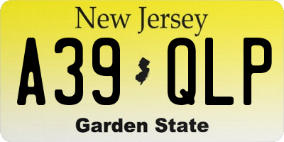 NJ license plate A39QLP