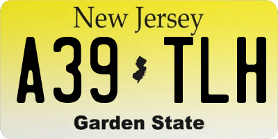NJ license plate A39TLH