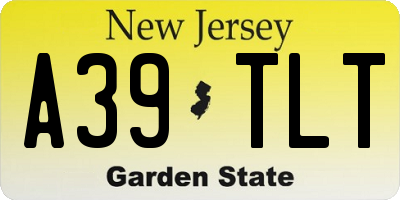 NJ license plate A39TLT