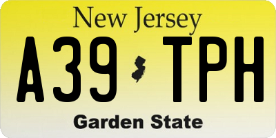 NJ license plate A39TPH