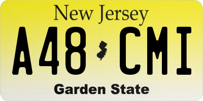 NJ license plate A48CMI
