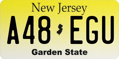 NJ license plate A48EGU