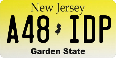 NJ license plate A48IDP