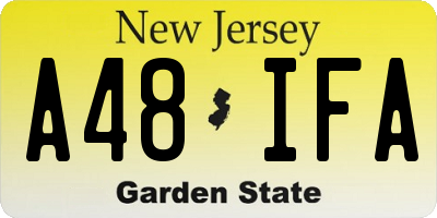 NJ license plate A48IFA