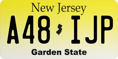 NJ license plate A48IJP