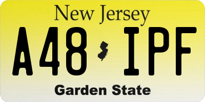 NJ license plate A48IPF