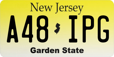 NJ license plate A48IPG