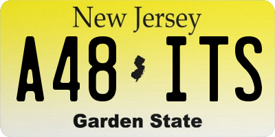 NJ license plate A48ITS