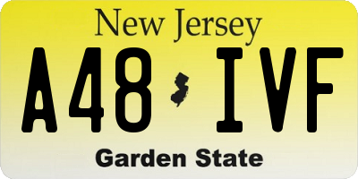 NJ license plate A48IVF